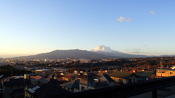 伊豆縦貫道から見えた富士山